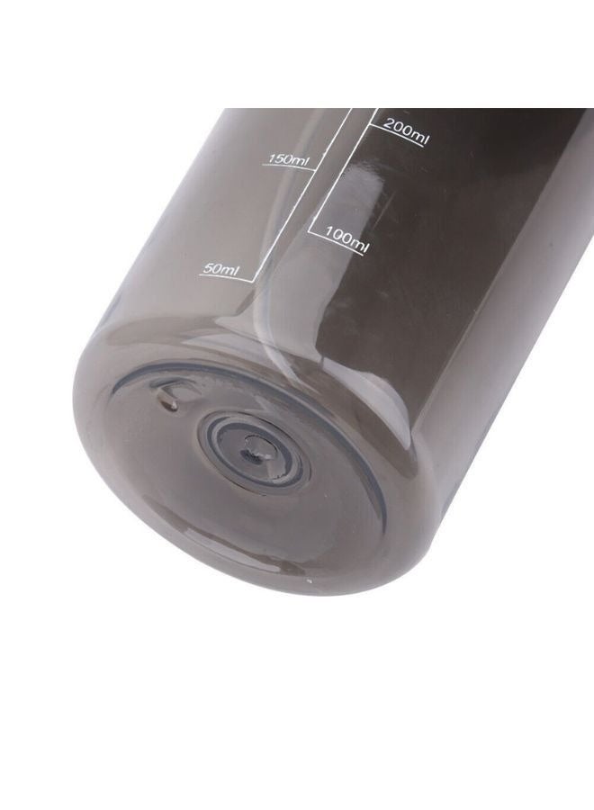 زجاجة رذاذ ماء بلاستيكية شفافة سعة 600 مل - رأس رش محمول مانع للتسرب للعناية بالشعر، والاستخدام في الصالونات، والنباتات، وكيّ الملابس، والتنظيف المنزلي - رمادي - Image 3